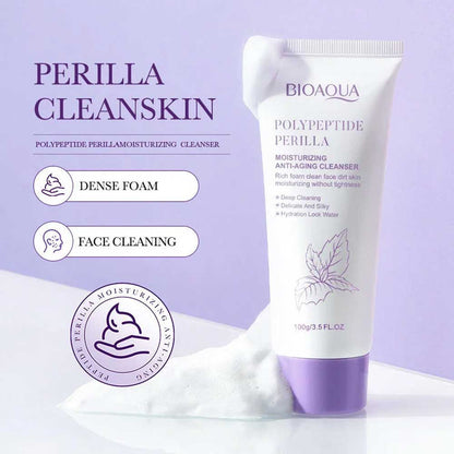 Bioaqua Polypeptide Perilla Moisturizing Anti Aging Cleanser 100g