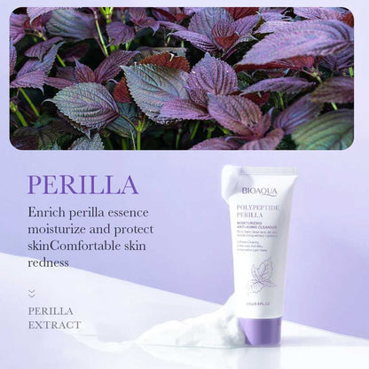 Bioaqua Polypeptide Perilla Moisturizing Anti Aging Cleanser 100g