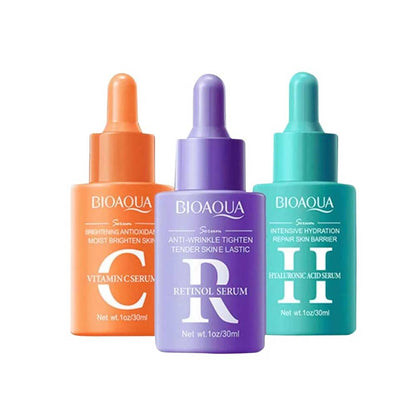 Bioaqua Serum Combination Set Vitamin C Retinol Hyaluronic Acid Serum 3x30ml