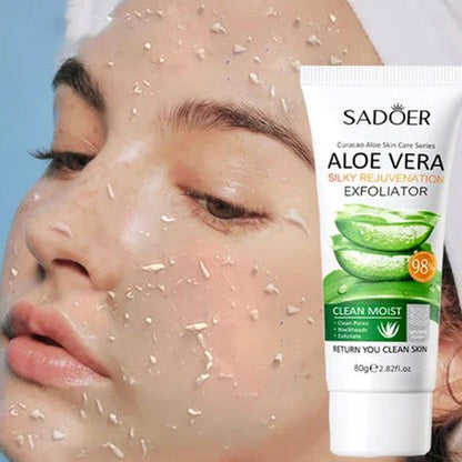 Sadoer Aloe Vera Silky Rejuvenation Exfoliator Gel 80g