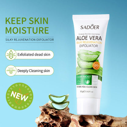 Sadoer Aloe Vera Silky Rejuvenation Exfoliator Gel 80g