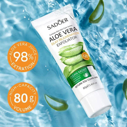 Sadoer Aloe Vera Silky Rejuvenation Exfoliator Gel 80g