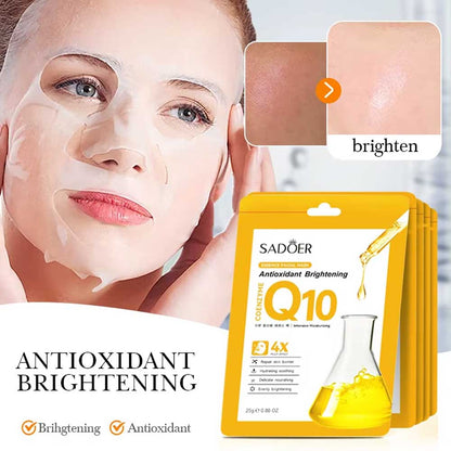 Sadoer Coenzyme Q10 Antioxidant Brightening Essence Facial Mask 25g