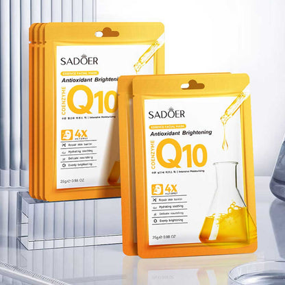 Sadoer Coenzyme Q10 Antioxidant Brightening Essence Facial Mask 25g