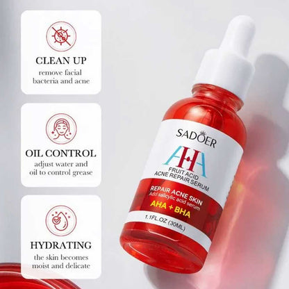 Sadoer AHA BHA Fruit Acid Acne Repair Serum 30ml