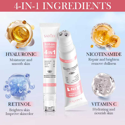 Sadoer 4-In-1 Multi Effect Nourishing Roll On Eye Cream 20g