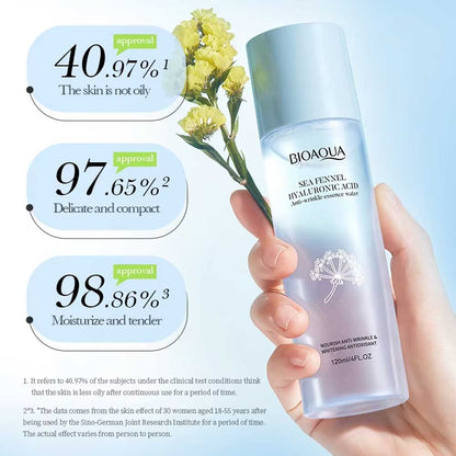 Bioaqua Sea Fennel Hyaluronic Acid Anti Wrinkle Essence Toner 120ml