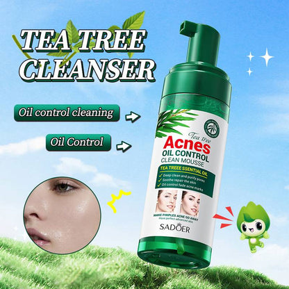Sadoer Tea Tree Acne Oil Control Clean Mousse 150g