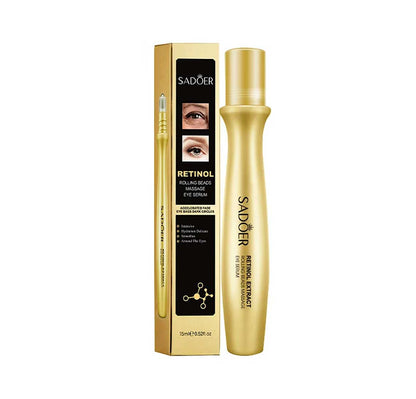 Sadoer Retinol Rolling Beads Massage Eye Serum 15ml