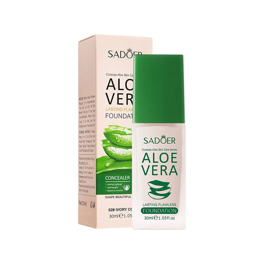 Sadoer Aloe Vera Flawless Foundation 02 Ivory 30ml