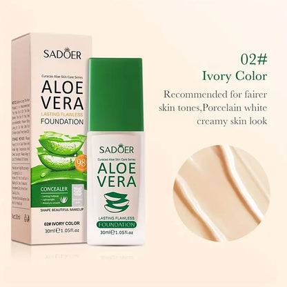 Sadoer Aloe Vera Flawless Foundation 02 Ivory 30ml