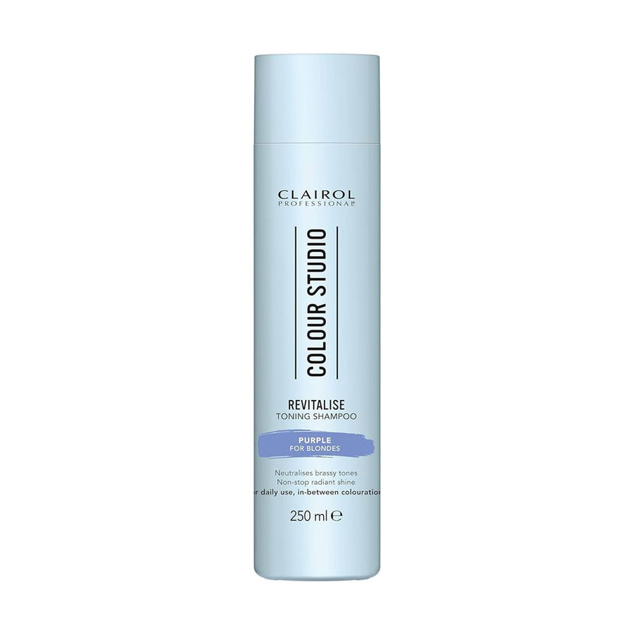 Clairol Toning Shampoo Professional Colour Studio Revitalise Purple For Blondes 250ml