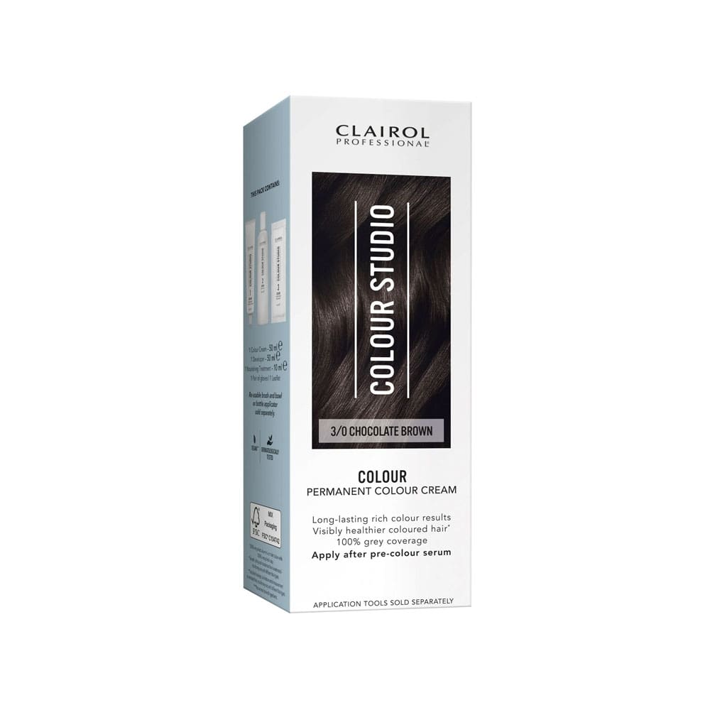 Clairol Colour Studio hair color box on a white background