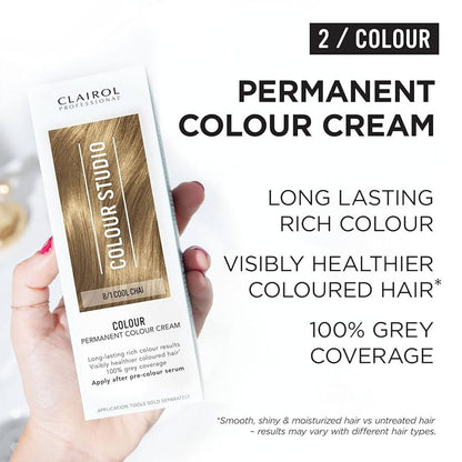 Clairol Professional Permanent Colour Cream Colour Studio 8/1 Cool Chai