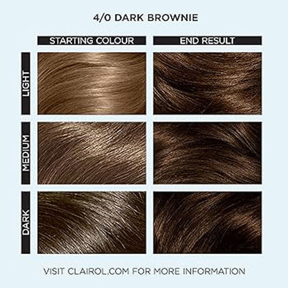 Clairol Professional Permanent Hair Cream Colour Studio 4/0 Dark Brownie