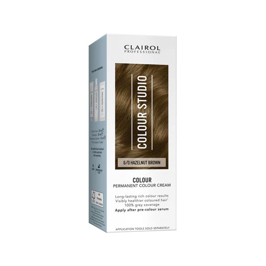 Clairol Professional Permanent Hair Cream Colour Studio 6/0 Hazelnut Brown