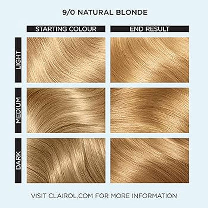 Clairol Professional Permanent Hair Cream Colour Studio 9/0 Natural Blonde