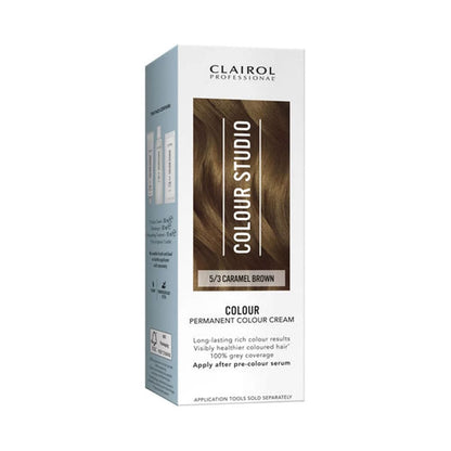 Clairol Professional Permanent Hair Cream Colour Studio 5/3 Caramel Brown