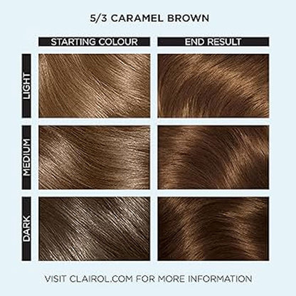 Clairol Professional Permanent Hair Cream Colour Studio 5/3 Caramel Brown