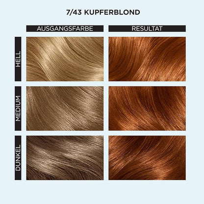 Clairol Professional Permanent Hair Cream Colour Studio 7/43 Copper Blonde