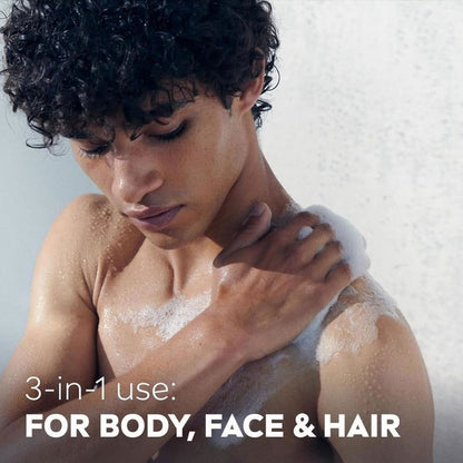 Nivea Men Shower Gel For Body, Face & Hair Power 24H Fresh Effect Invigorating Citrus Scent 500ml