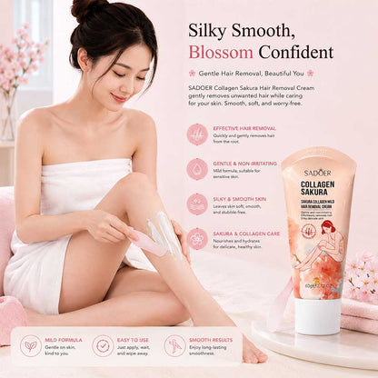Sadoer Collagen Sakura Hair Removal Cream 60g