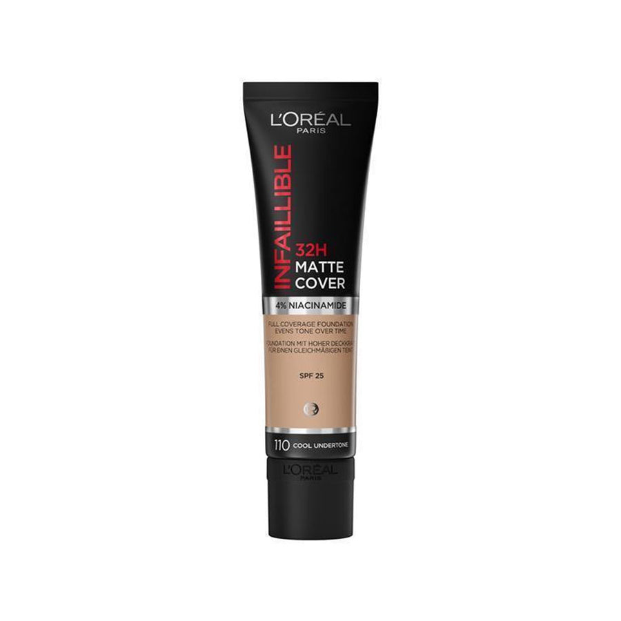 L'Oreal Paris Foundation Infaillible 32H Matte Cover Spf25 110 Cool Undertone 30ml