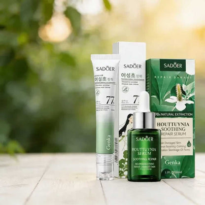 Sadoer 77% Houttuynia Cordata Hyaluronic Acid Soothing Moisture Eye Cream 20g