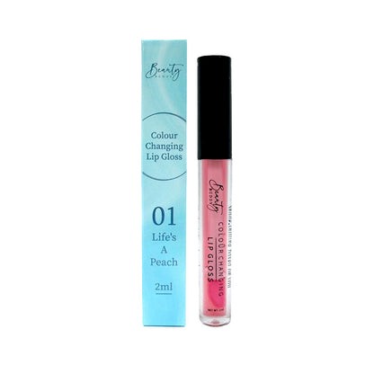 Beauty Buddy Colour Changing Lip Gloss 01 Life's A Peach 2ml