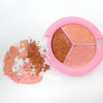 Beauty Buddy Eyeshadow & Blush Trio Peach Whirl