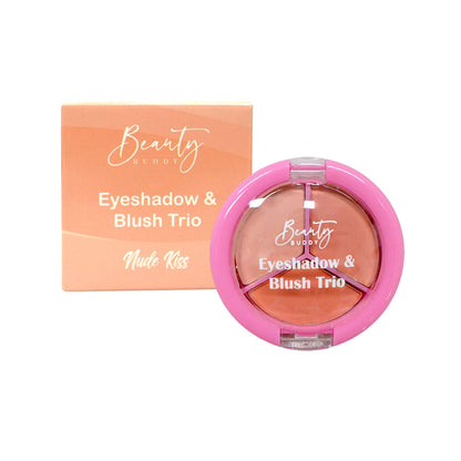 Beauty Buddy Eyeshadow & Blush Trio Nude Kiss