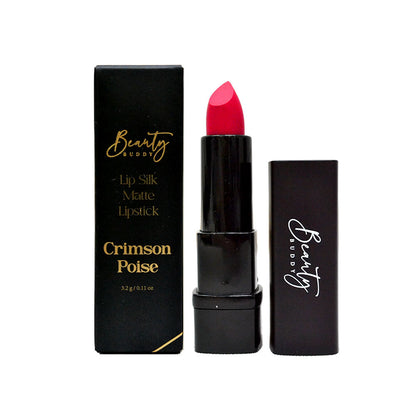 Beauty Buddy Lip Silk Matte Lipstick Crimson Poise 3.2g