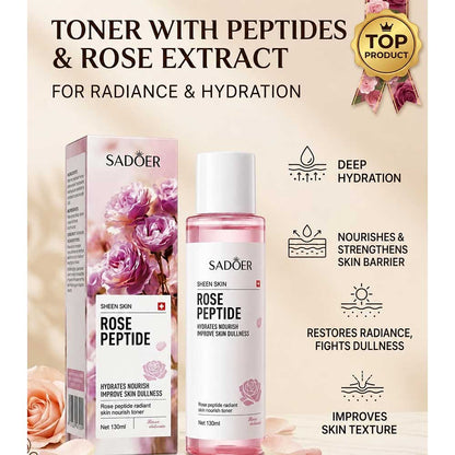 Sadoer Rose Peptide Skin Nourish Toner 130ml