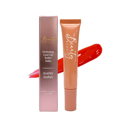 Beauty Buddy Hydrating Luxe Lip Butter Balm Scarlet Sorbet 10ml