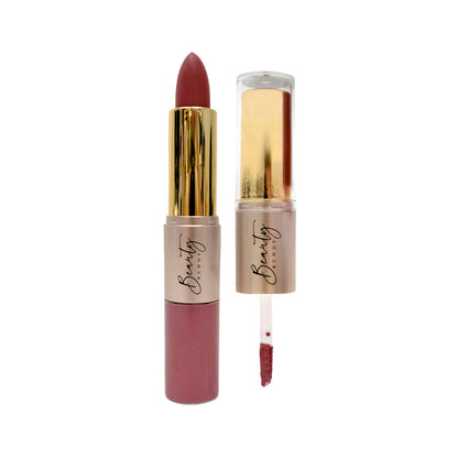 Beauty Buddy Velvet Gold 2-in-1 Matte Lipstick & Liquid Lipstick 01 Rose Silk