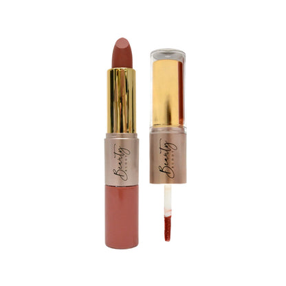 Beauty Buddy Velvet Gold 2-in-1 Matte Lipstick & Liquid Lipstick 02 Velvet Crush