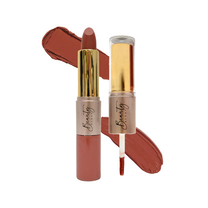 Beauty Buddy Velvet Gold 2-in-1 Matte Lipstick & Liquid Lipstick 02 Velvet Crush
