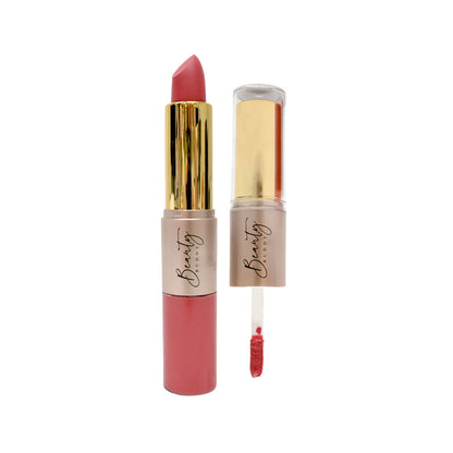 Beauty Buddy Velvet Gold 2-in-1 Matte Lipstick & Liquid Lipstick 03 Nude Muse