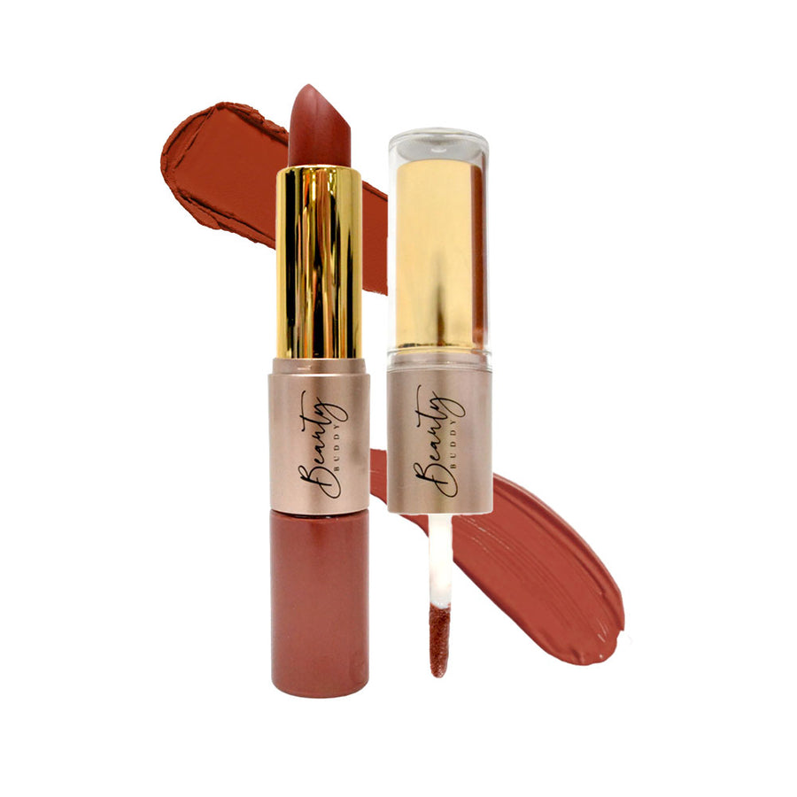 Beauty Buddy Velvet Gold 2-in-1 Matte Lipstick & Liquid Lipstick 05 Red Allure