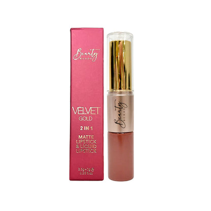 Beauty Buddy Velvet Gold 2-in-1 Matte Lipstick & Liquid Lipstick 05 Red Allure