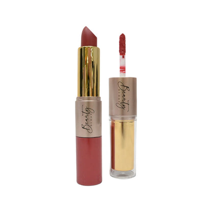 Beauty Buddy Velvet Gold 2-in-1 Matte Lipstick & Liquid Lipstick 06 Golden Hour