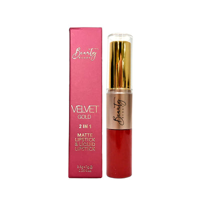 Beauty Buddy Velvet Gold 2-in-1 Matte Lipstick & Liquid Lipstick 06 Golden Hour