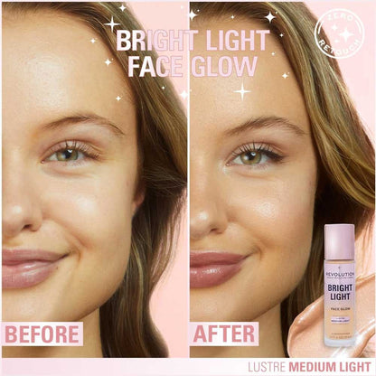Revolution Bright Light 4-In-1 Face Glow Lustre Medium Light 23ml