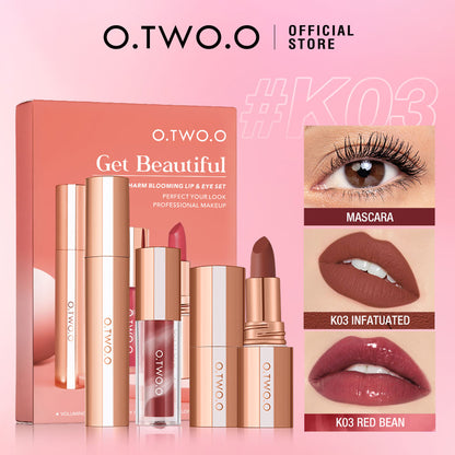O.TWO.O Charm Blooming Lip & Eye Set K03
