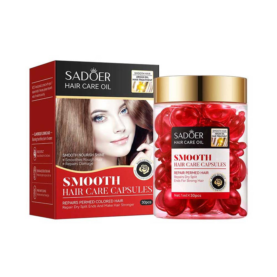 Sadoer Argan Oil Rose Smooth Hair Care Capsules 30pc