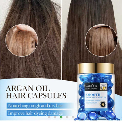 Sadoer Argan Oil Olive Smooth Hair Care Capsules 30pc