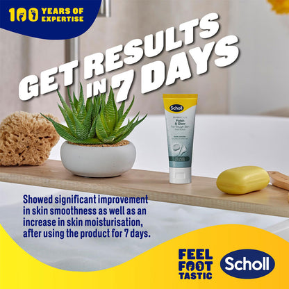 Scholl Foot Scrub Expert Care Polish & Glow For Rough Skin With Volcanic Pumice Stone 75ml
