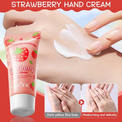 Sadoer Strawberry Hand Cream + Lip Balm