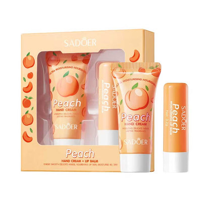 Sadoer Peach Hand Cream + Lip Balm