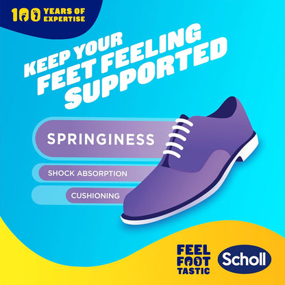 Scholl 1 Pair Gel Activ Formal Supported Feel Springiness Gelwave Technology Size S 4.5-8.5